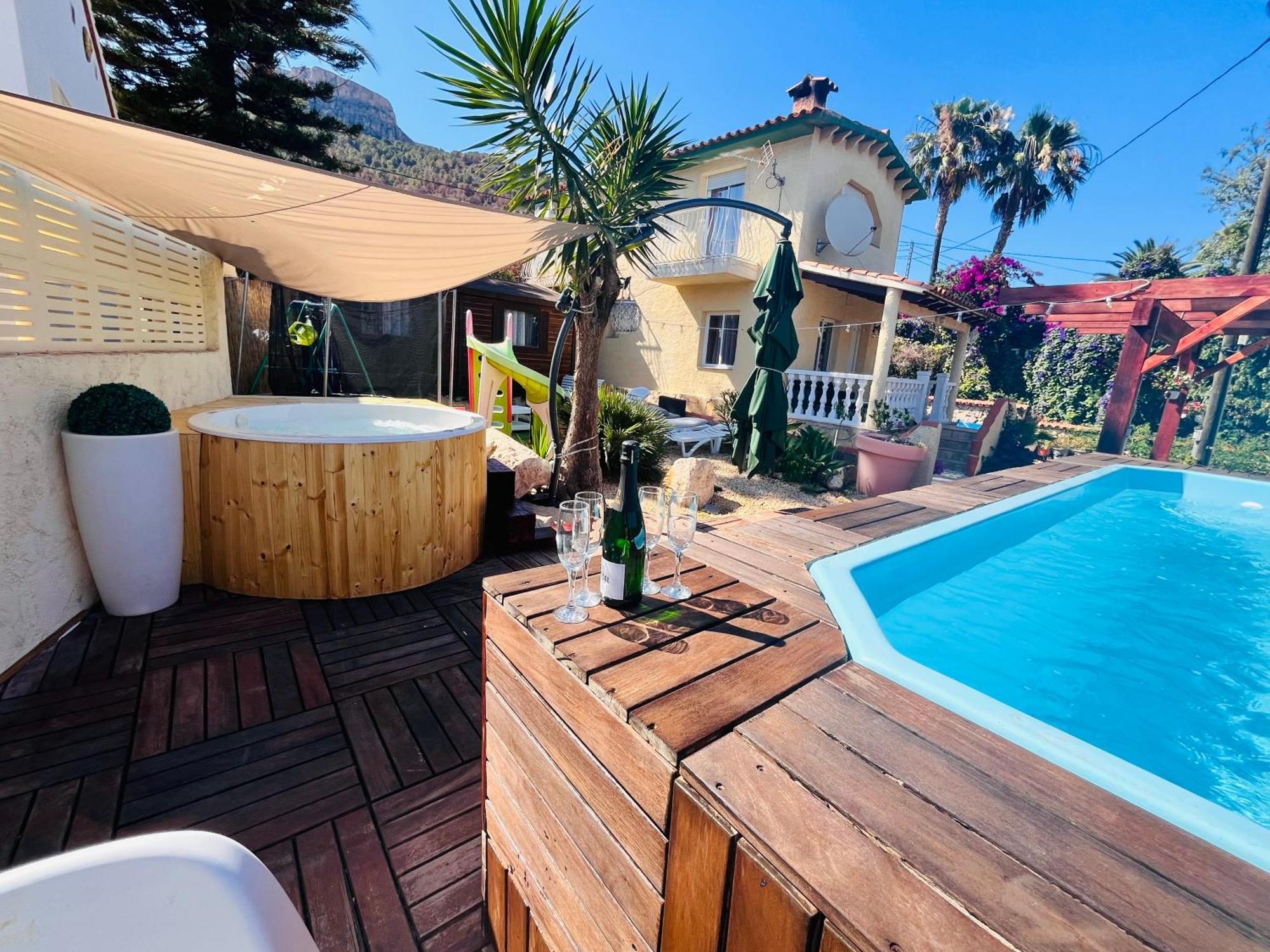 Calpe Chalet Privado Piscina A 5Min De La Playa Y Centro Jacuzzi Barbacoa Wifi Aire Εξωτερικό φωτογραφία